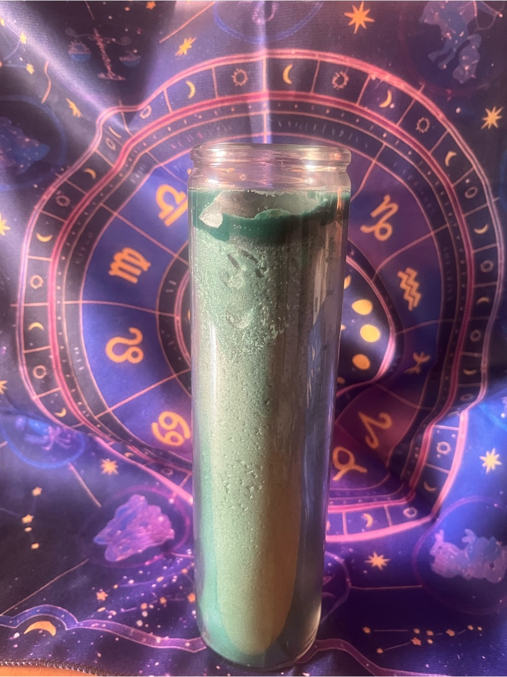 🌱 HERB AND CRYSTAL INFUSED - Money Spell Candle - Handmade With Intention ✨